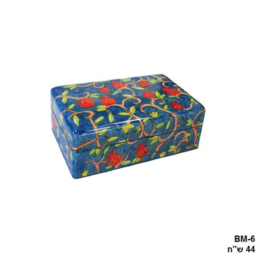 Picture of קופסת תכשיטים בינונית - פרחים - BM-6 | יאיר עמנואל