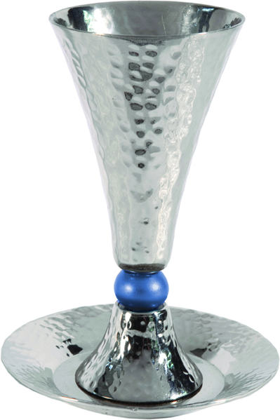 Picture of גביע קידוש - קונוס + כדור כחול - CUC-2 | יאיר עמנואל