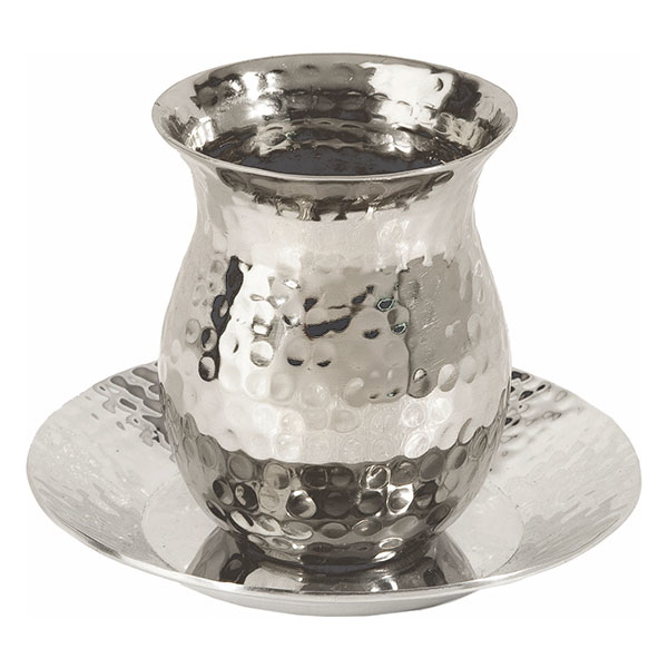 Picture of כוס קידוש קטן - נירוסטה - עבודת פטיש - CUH-1 | יאיר עמנואל