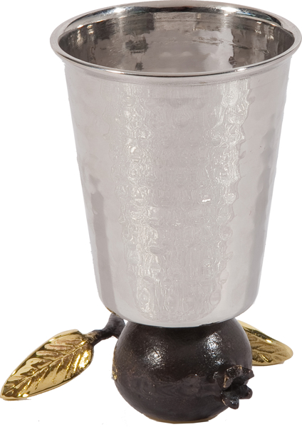 תמונה של כוס קידוש מתהפכת - נירוסטה - רימון - כוס ישרה - CUV-2 | יאיר עמנואל