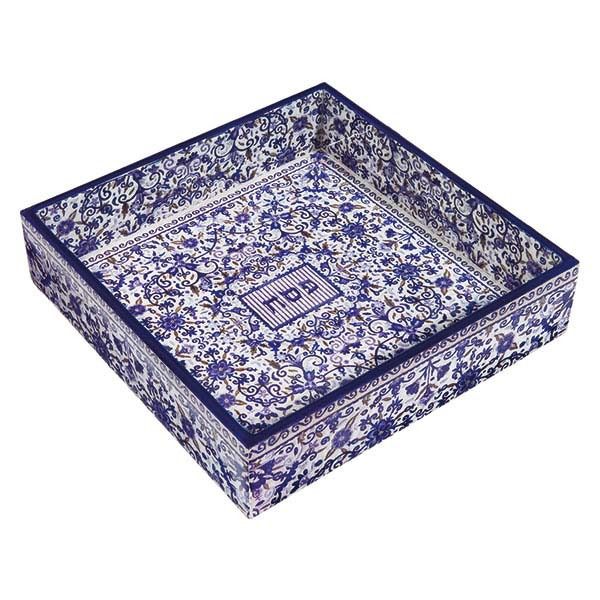 תמונה של קופסה למצה - עץ מודפס - כחול - MAW-2 | יאיר עמנואל